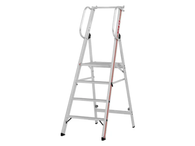 platformladder,bordes HxBxD 950x440x400mm,4treden,aluminium