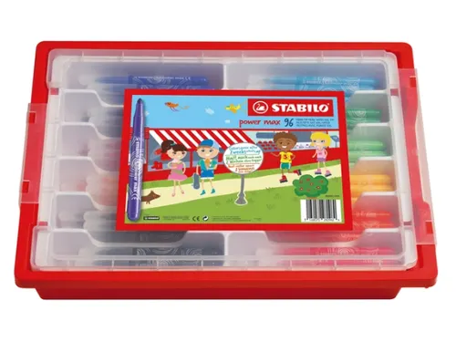 Viltstift STABILO power Max 980 XL assorti classpack à 96 stuks