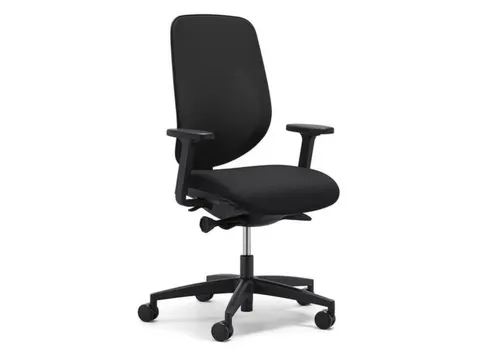 Giroflex Bureaustoel 353 met automatic-move mechanisme Zwart