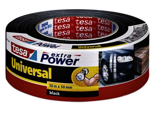 Plakband Tesa 50mmx50m extra Power zwart