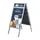 Europel A-Stoepbord A1 met Topbord 32mm profiel Aluminium
