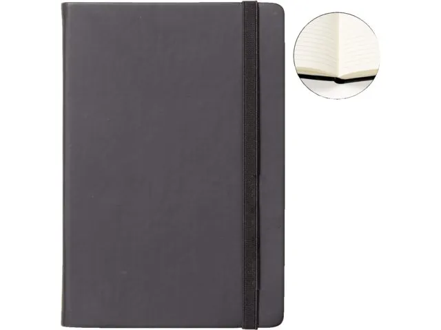 Notitieboek Quantore A5 zwart lijn