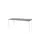 Domino Basic Tafel Vaste Hoogte 1800x800mm Logan Eiken 25mm Wit 4-Poot