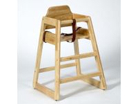 Babyminder Kinderstoel High Seat Naturel Stapelbaar
