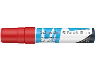 Acrylmarker Schneider Paint-It 330 15mm rood - 1