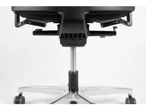 Bureaustoel EN1335 Linea Omnia 01 zwart/zwart met 3D armleuning en alu