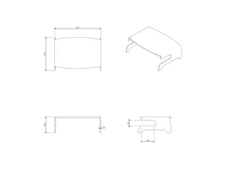 Notebook Center Transparant Acryl 17 inch - 2