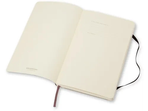 Notitieboek Moleskine large 130x210mm ruit 5x5mm soft cover zwart