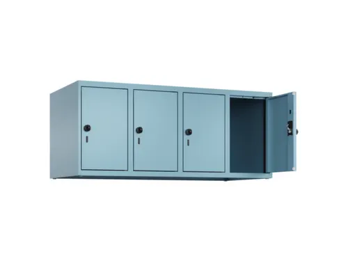 opzetkast,v. locker,4vak.,vak B 300mm,HxBxD 500x1200x500mm