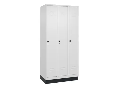 locker voor scheiding van kleding,HxBxD 1950x900x500mm,3vak