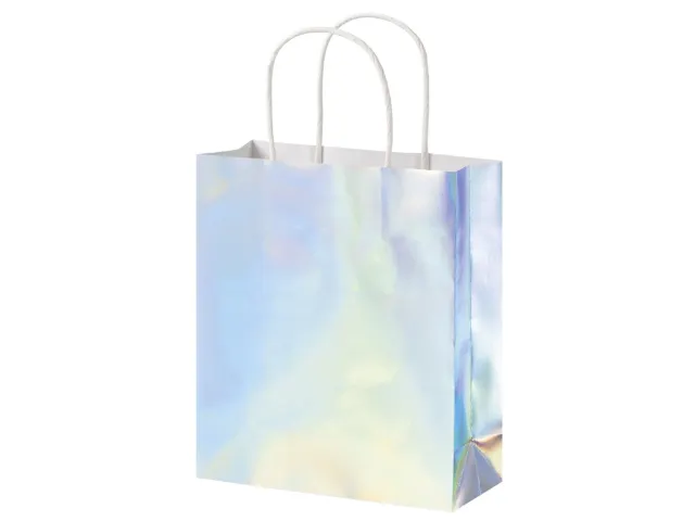 Cadeautas Folia iriserend kraft 12x15x5.5cm 10 stuks