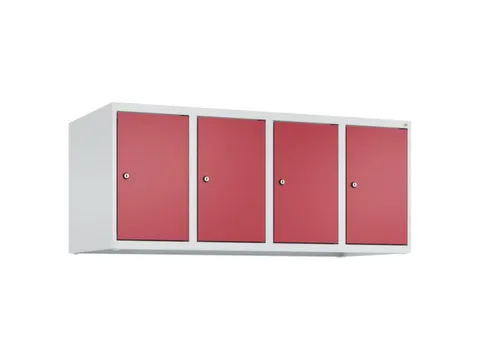 opzetkast,v. locker,4vak.,vak B 300mm,HxBxD 500x1200x500mm,vleugeldeur