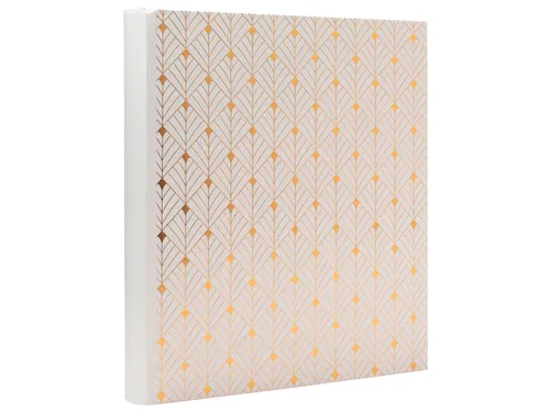 Fotoalbum Exacompta 29x32cm 60 zwarte pagina's Néo Déco wit