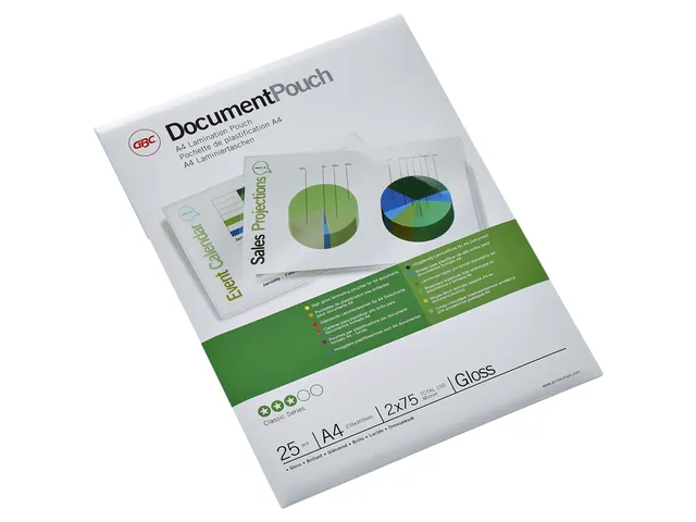 Lamineerhoes Gbc A4 75 micron Glanzend