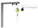 opzetframe,v. montagetafel,ESD,B 1800mm,m. 1rail,elektrisch geleidend