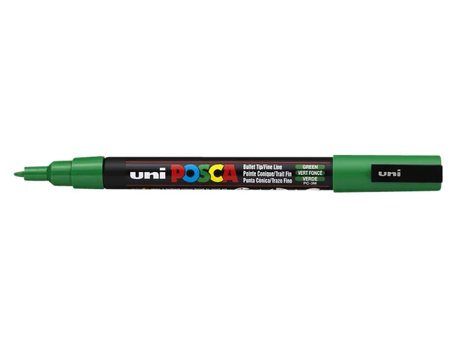 Verfstift Posca PC3M Fijne punt 0,9-1,3mm Groen