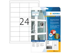 HERMA 10794 Weerbestendige etiketten A4 66x33,8mm Wit 480 stuks