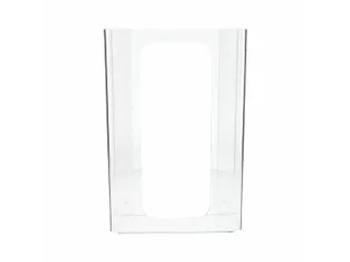 Wandhouder Voor 3 Dispenserdoosjes Transparant Acryl 39x26x10cm - 2
