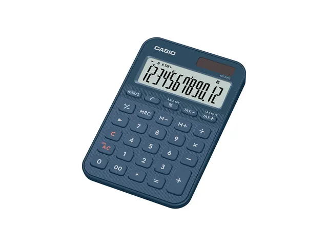 Rekenmachine Casio MS-20YC-NY blauw