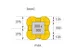 Protège-colonne,p. intérieur,HxlxP 1100x450-550x450-550mm,PE,jaune