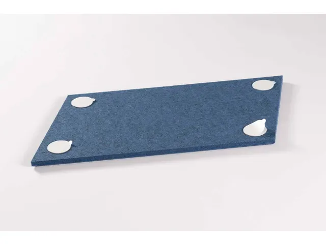 Carreau acoustique PET-Feutre Parallélogramme Bleu 30x25cm 22pcs