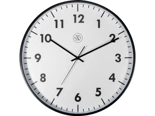 wandklok NXT STIL UURWERK 40cm kunststof wit zwarte cijfers - 2