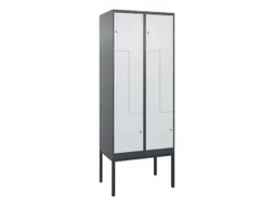 Z-garderobekast,HxBxD 2120x800x500mm,vak B 200/400mm,cil.-slot