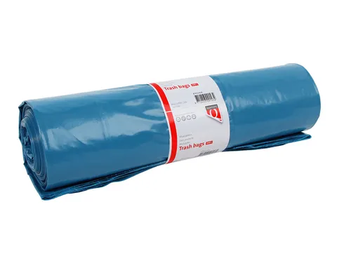 Afvalzak Quantore LDPE T70 240L bl extra stevig 65/25x140cm rol à 10s
