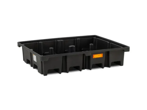 PE-opvangbak,v. 4x200l vat,opvangvol. 425l,HxBxD 360x1670x1270mm