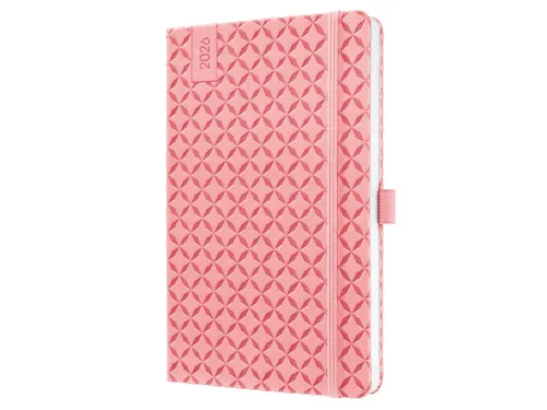 Weekagenda Flair A5 2026 (NL/FR/EN/DU) Rose Pink Hardcover