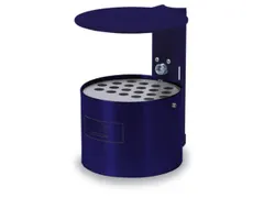 Asbak 4 liter 290x200mm Wandmontage Rond Overkapping Blauw