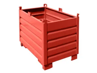 Systeem-Stapelcontainer Rood 850x600x1200mm 500kg Inhoud 0.5m³ - 1
