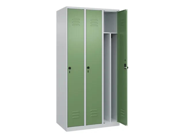 locker voor scheiding van kleding,HxBxD 1850x900x500mm,3vak