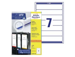 Rugetiket Avery Zweckform smal 38x192mm zelfklevend Wit L4760-100