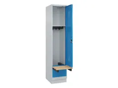 locker met bank,HxBxD 1950x400x815mm,1vak,vak B 400mm,cilinderslot