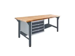 werkbank,HxBxD 850x2000x750mm,beukblad,draagverm. 500kg,4voeten