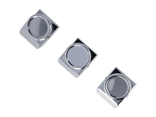 Magneetclip Westcott 45x38mm 3 stuks verchroomd