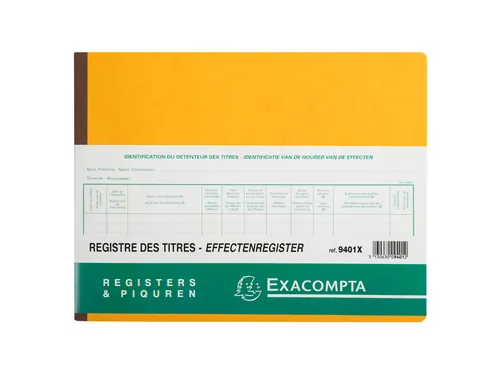 Effectenregister Exacompta BV SLR 240x320 80vel assorti