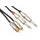 RCA-Jack Kabel - 2 x RCA Mannelijk Naar Jack 6.35mm - Mono - 5m