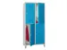 dubbeldekse locker,HxBxD 1850x800x500mm,2x2vak.,RAL7035,front RAL5012