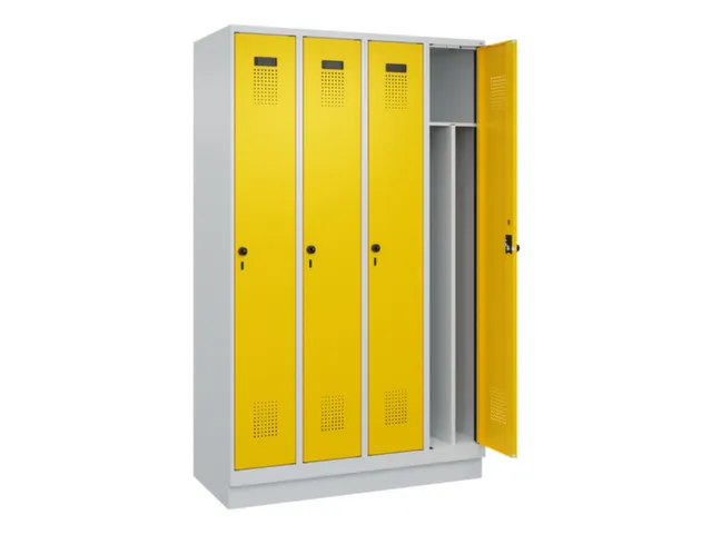 locker voor scheiding van kleding,HxBxD 1950x1200x500mm,4vak