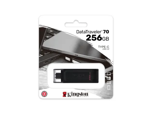 256GB USB-C 3.2 Gen 1 DataTraveler 70