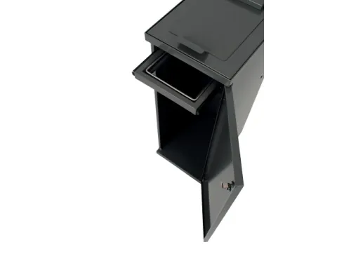 Modulaire Afvalbak met Deur en Zakhouder 55 Liter Grijs