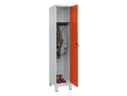 locker,HxBxD 1950x400x500mm,1vak,vak B 400mm,draaigrendel,voeten