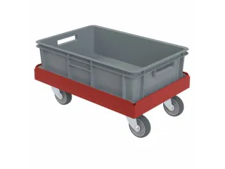 transportwagen,stapelbaar,draagverm. 300kg,laadvl. LxB 610x410mm - 4