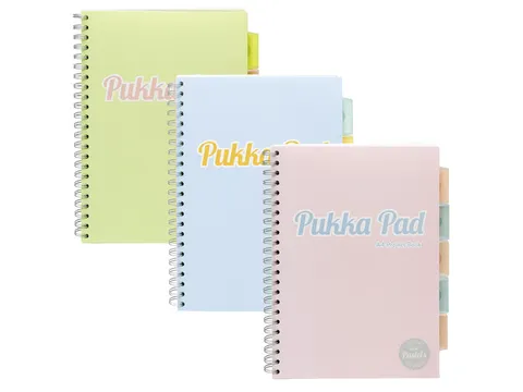 #Projectboek Pukka Pad Pastel A4 lijn krimp a 3 st. assorti