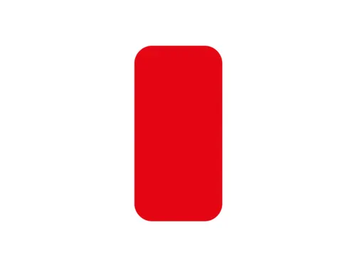 plaksymbool,rechthoek,markering HxB 150x50mm,polycarbonaat,rood