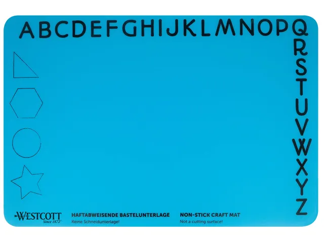 Knutselmat Westcott hitte- bestendig tot 200 C, geen snijmat, 100% sil