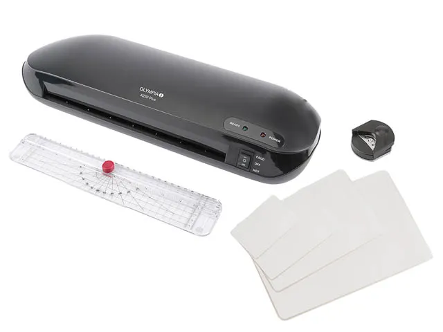 Olympia 4-in-1 Set A4 Laminator Trimmer Hoeksnijder Startset Hoezen