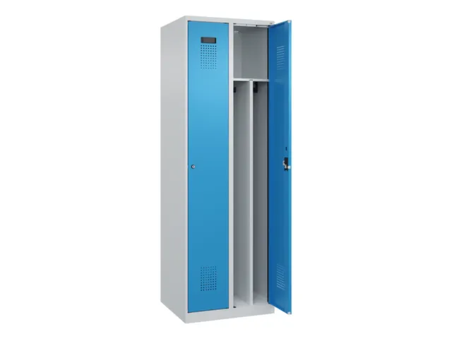 locker voor scheiding van kleding,HxBxD 1850x600x500mm,2vak